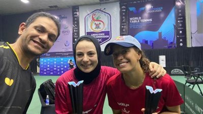 طفرة في تنس الطاولة 253 مركزًا.. مشرف وهنا جودة في تصنيف الزوجي لتنس الطاولة