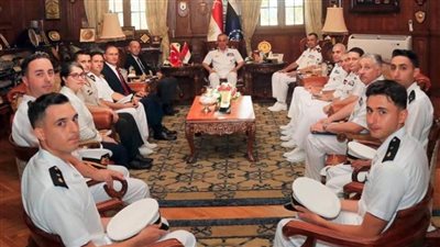 القوات البحرية تستقبل وفدًامن الكلية البحرية التركية