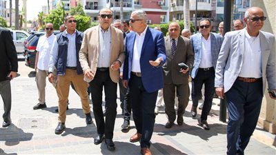 وزير قطاع الأعمال ومحافظ الإسكندرية في جولة ميدانية بالمعمورة