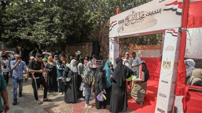 بالصور.. زحام كبير على لجان انتخابات الشيوخ في منطقة الأهرام