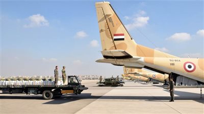الإسقاط الجوي المصري للمساعدات الإنسانية على قطاع غزة