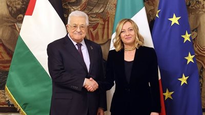 الرئيس الفلسطيني يؤكد أهمية دور إيطاليا في وقف الحرب على غزة وإعادة الإعمار