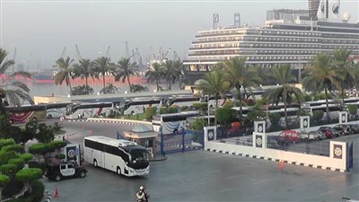 ميناء الإسكندرية يستقبل السفينة السياحية الهولندية MS Oosterdam 