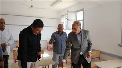 محافظ المنيا يتفقد مدرسة الجبرتي للتعليم الأساسي