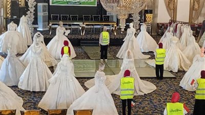 تنظيم 5 معارض لتوزيع فساتين الزفاف لدعم زواج 1420 عروسة بالمحافظات 