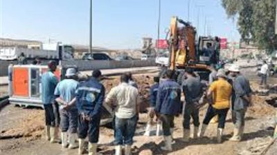 محافظ الجيزة يوجه بسرعة إصلاح الكسر المفاجئ بخط طرد محطة الطالبية