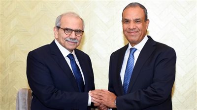 وزير الخارجية يلتقي رئيس وزراء لبنان بمدينة العلمين