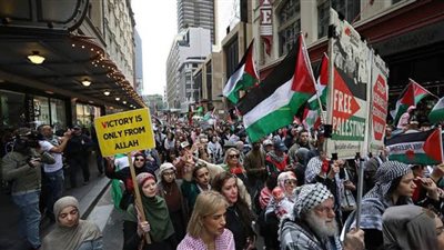مظاهرات حاشدة في أستراليا دعمًا لفلسطين وسط تصاعد التوتر مع إسرائيل