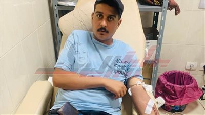 طلاب التربية العسكرية بجامعة كفر الشيخ يتبرعون بالدم للمستشفى الجامعي