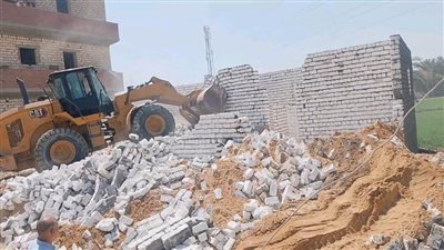 الموجه الـ27.. إزالة 238 حالة تعدٍ على الأراضي وأملاك الدولة بالمنيا