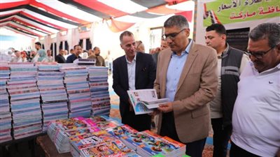 محافظ الجيزة يتفقد التشغيل التجريبي لمعارض أهلاً مدارس