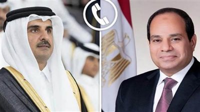الرئيس السيسي يعرب لأمير قطر عن إدانة مصر البالغة للعمل العدواني الإسرائيلي ضد دولة قطر الشقيقة