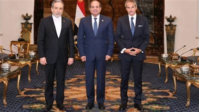 الرئيس السيسي يستقبل وزير خارجية إيران ومدير الوكالة الدولية للطاقة الذرية