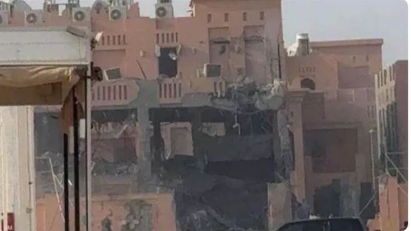 المبنى المستهدف في