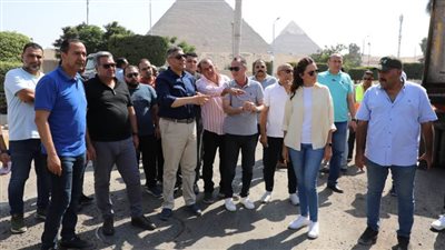 محافظ الجيزة يتفقد مشروعات تطوير الطرق والمداخل المؤدية للمتحف المصري الكبير