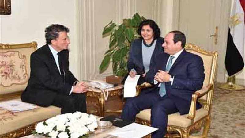 الرئيس السيسي يستقبل