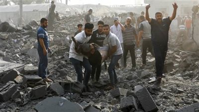 استشهاد 14 فلسطينيًا إثر قصف الاحتلال الإسرائيلي لعدة مناطق في قطاع غزة