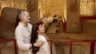 مشاهد من زيارة ملك إسبانيا فيليبي السادس والملكة ليتيزيا لمعالم الأقصرية الأثرية