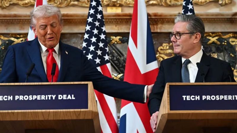 ترامبخلال مؤتمر صحفي