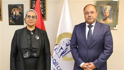 المستشارة أمل عمار تستقبل اللواء عمرو عبدالمنعم رئيس هيئة تنمية الصعيد