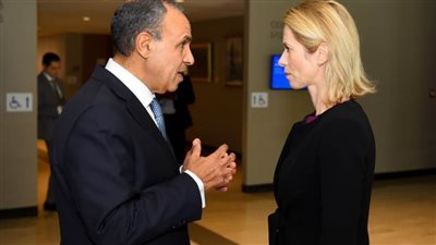 وزير الخارجية يلتقي الممثلة العليا للشئون الخارجية والسياسة الأمنية للاتحاد الاوروبى 