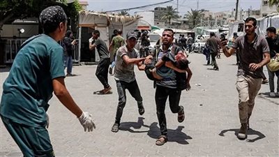 13 شهيدًا وإصابات جراء قصف طائرات الاحتلال خيمة تؤوي نازحين بالنصيرات