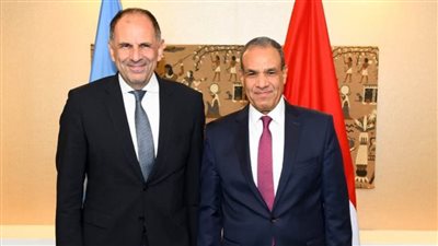  وزير الخارجية يلتقي مع نظيره اليوناني على هامش أعمال الجمعية العامة للأمم المتحدة