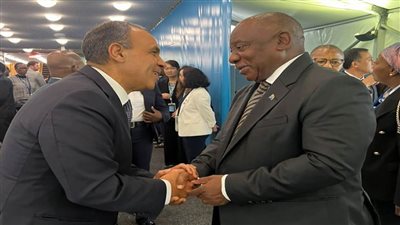 وزير الخارجية يلتقي رئيس جنوب أفريقيا