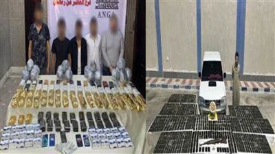 ضبط عناصر بؤر إجرامية لتجارة المخدرات والأسلحة النارية بنطاق عدة محافظات