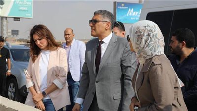 محافظ الجيزة يتابع أعمال التطوير بمحيط مطار سفنكس الدولي وطريق مصر – إسكندرية الصحراوي