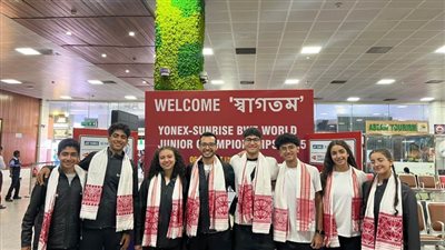 منتخب شباب الريشة الطائرة يصل الهند استعدادًا لبطولة العالم تحت 19 سنة