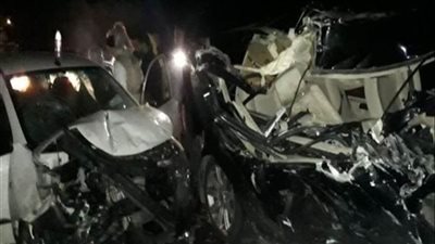 إصابة 8 أشخاص في تصادم سيارتين ببورسعيد