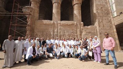 وزير السياحة والآثار يتفقد مستجدات ترميم معبد إسنا 