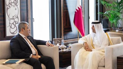 رئيس مجلس الوزراء القطري يستقبل سفير مصر في الدوحة