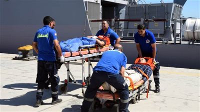 مركز البحث والإنقاذ بوزارة الدفاع ينفذ التجربة 