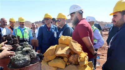 محافظ الجيزة يتفقد مناجم شركة الحديد والصلب للمناجم والمحاجر بالواحات البحرية