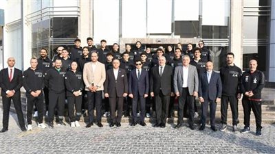 وزير الرياضة يلتقي لاعبي المنتخب قبل مشاركتهم ببطولة العالم للتايكوندو بالصين