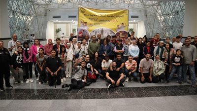 السكة الحديد تستقبل أطفال مستشفى 57357 بمحطة قطارات الصعيد بشتيل 