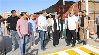 الزملوط يتابع استعدادات المعرض الزراعي