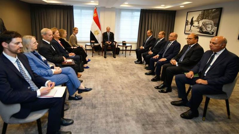 الرئيس السيسي يستقبل