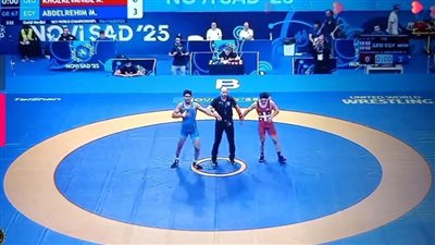 محمد حسن يحصد ذهبية بطولة العالم للمصارعة بصربيا