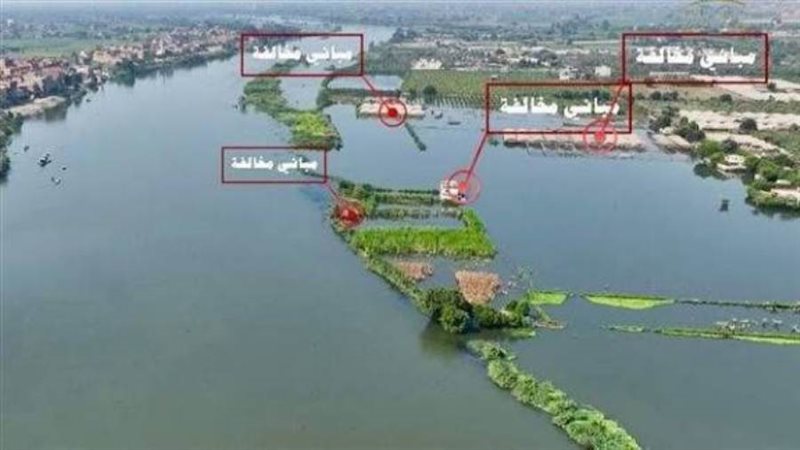 مباني مخالفة في مجرى