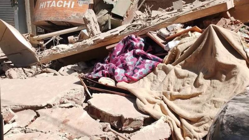 انهيار منزل بملوي