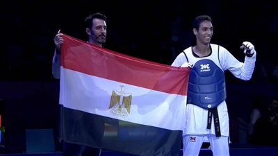 في إنجاز تاريخي.. سيف عيسى يتوج بذهبية بطولة العالم للتايكوندو بالصين