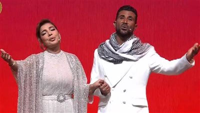 فقرة غنائية للفنان أحمد سعد والفنانة أصالة باحتفالية 