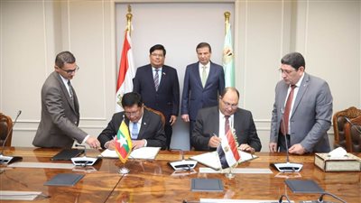 وزير الزراعة يشهد توقيع مذكرة تفاهم لتبادل الخبرات والتكنولوجيا الحديثة مع دولة ميانمار