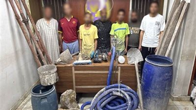 ضبط 7 أشخاص بالقاهرة لقيامهم بالحفر والتنقيب عن الآثار