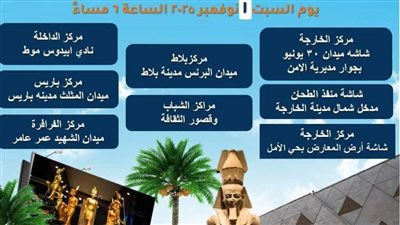 الوادي الجديد تتزين لليلة حضارية عالمية.. استعدادات مكثفة لافتتاح المتحف المصري الكبير