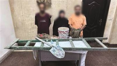 ضبط 3 أشخاص لقيامهم بأعمال الحفر والتنقيب غير المشروع عن الآثار بالقاهرة