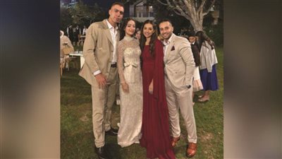 اللواءان سامح القللي وحسام طلعت يحتفلان بخطوبة سلمى وسيف